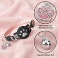 thumbnail image 4 of YujiCraft AirTag Cat Collar with Holder Compatible with Apple AirTag, Reflective Safety Breakaway Collar with Bell for Cats, Adjustable Kitten Collar (AirTag Not Included),Pink, 4 of 6