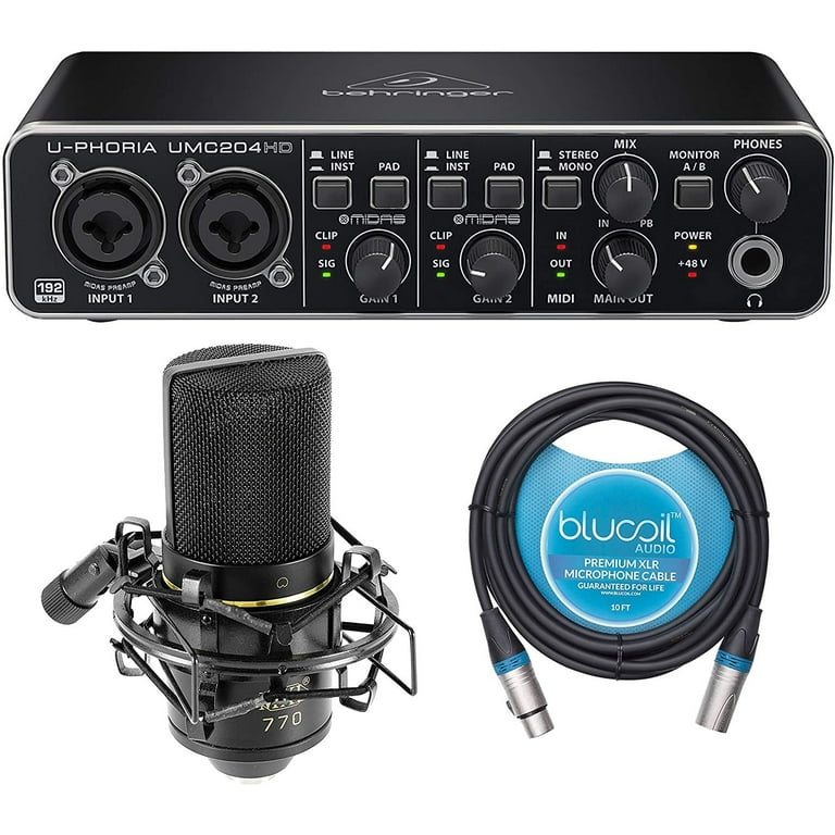 DTM・DAW UMC204HD behringer BEHRINGER UMC 204 HD 24-Bit / 192 kHz USB Audio Interface | eBay