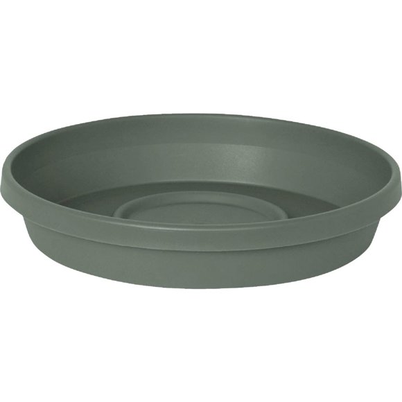 Platillo Planter Bloem Terra de 32 cm, color verde, duradero, acanalado
