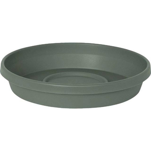 Platillo Planter Bloem Terra de 32 cm, color verde, duradero, acanalado