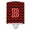Black & Red, variant on Caroline's Treasures CJ1041-BCNL Letter B Chevron Purple and Gold Ceramic Night Light, 6x4x3", multicolor