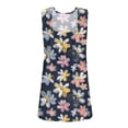 thumbnail image 3 of NAMTYQX Camisole Tops for Women Hip Sleeveless Casual Soft Square Neck Slim Pattern Wide Shoulder Straps Navy Size XL, 3 of 5