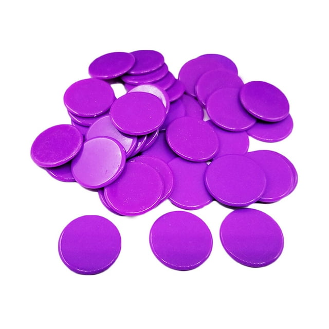 100PCS/Set Plastic 19mm Chips Multi Color Markers Fun Family Club Children Game Supplies Counting Math Toys