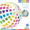 thumbnail image 3 of Intex Jumbo Inflatable Glossy Big Polka-Dot Colorful Giant Beach Ball 16 Pack, 3 of 6