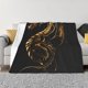 thumbnail image 1 of Fotbe Golden Dragon Tattoo Art Manta de Franela con Estampado, Manta Ultrasuave para Cama, Sofá, Auto, Hipoalergénica y Antibolitas-60"x50", 1 of 6