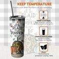 thumbnail image 6 of Fall Tumbler 20 oz Travel Holiday Coffee Mug Fall Pumpkin Skinny Tumblers with Lid and Straw Stainless Steel Insulated Coffee Cups Fall Gifts for Women Girls, 6 of 6