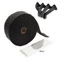 thumbnail image 2 of 5M Roll Fiberglass Heat Shield Motorcycle Exhaust Thermal Tape Heat Wrap Resistant Downpipe For Motorcycle Car Accessories, 2 of 7