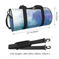 thumbnail image 4 of ZICANCN Abstract Blue Violet Travel Duffle Bag, Sports Tote Gym Bag Weekenders Bags for Women Men, 4 of 8
