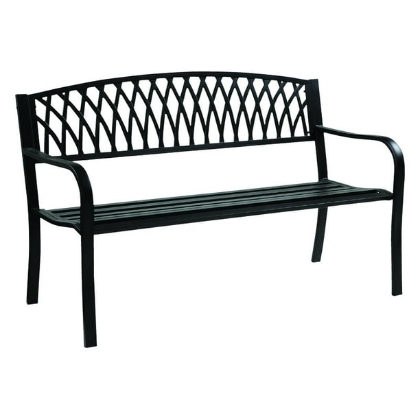  Living  Accents  Grass Back Park  Bench  Cast Iron 33 46 in H 