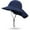 Navy Blue, variant on Girls Boys Sun Hat Summer UPF 50 UV Protection Caps Wide Brim Neck Flap Beach Play Fishing Hats