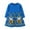 Blue, variant on Girls Cotton Long Sleeve Dress Casual Cartoon Party Dresses Blue 3-4 Years