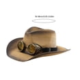 thumbnail image 5 of Comfortable Western Hat with Goggles and Distressed Color for Various Occasion, 5 of 11