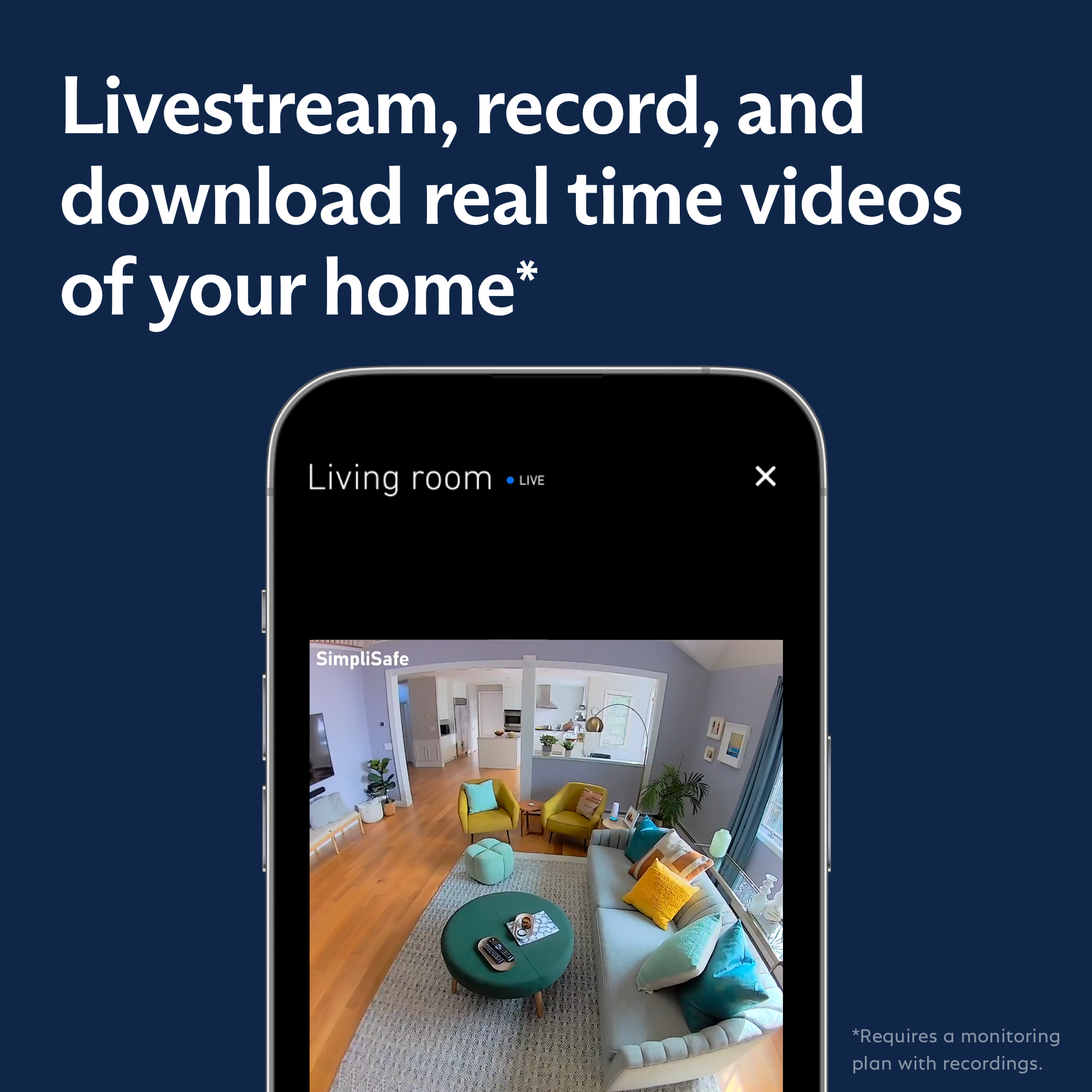 SimpliSafe Smart Alarm Wireless Indoor Security Camera photo 5