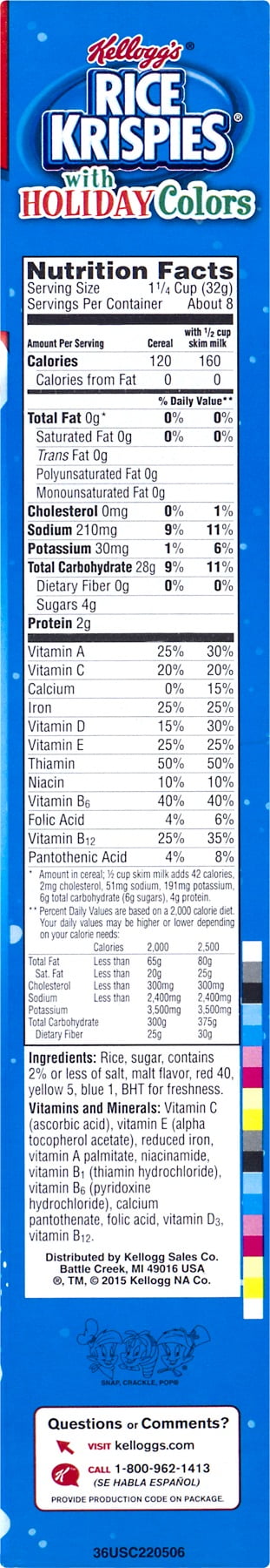 Rice Krispies Cereal Nutrition Facts Besto Blog