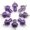 Amethyst, variant on 100pcs Natural Stone Quartz Crystal Mushroom Pendants for DIY Jewelry Wholesale-amethyst
