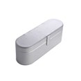 thumbnail image 1 of Monstrate Estuche de almacenamiento para secador de pelo eléctrico de cuero PU, reemplazo portátil, elegante, resistente al agua, caja Almacenamiento y organización del hogar Plata, 1 of 6