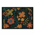 thumbnail image 1 of Folk Art Cutting Board, Floral Motifs and Leaves Bouquets Image in Polish Art Style, Decorative Tempered Glass Cutting and Serving Board, in 3 Sizes, by Ambesonne, 1 of 2