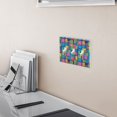 thumbnail image 5 of Yayeee Toggle Light Switch Wall Plate 2-Gang 4.56"x4.48" Decorative Outlet Cover, Colorful Geometric Pattern, 5 of 7