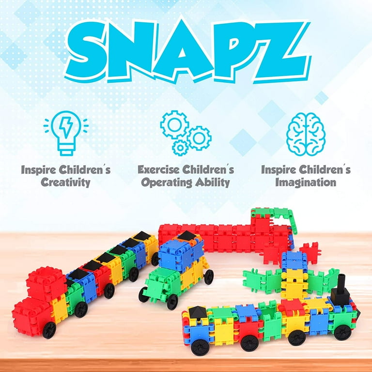 SNAPZ Building Bricks 400 Pcs Connecting Toy Strong Durable