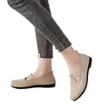 thumbnail image 2 of AUDeals Women’s Soft Sole Walking Shoes Breathable Non Slip Casual Orthopedic Shoes for Middle Aged and Elderly (Khaki, 7.5), 2 of 8