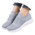 thumbnail image 3 of AUDeals Women's Running Shoes, Lightweight Mesh Sneakers with Breathable Comfort for Gym and Sports (Grey, 6.5), 3 of 9