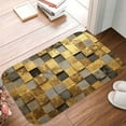 thumbnail image 5 of 1pc Checkered Pattern Wall Absorbent Non-Slip Bathroom Thickened Flannel Rug Decor,Soft,Quick Drying,Suitable For Indoor/outdoor Use,Bathrooms,Bedrooms,Kitchens,Terrace,Laundry Rooms,16"x24", 5 of 9
