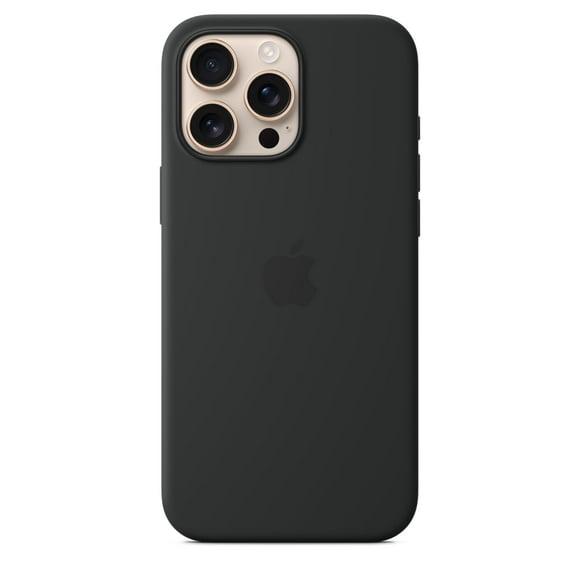 Funda para teléfono Apple iPhone 16 Pro Max de silicona con MagSafe Black