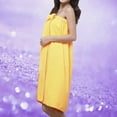 thumbnail image 2 of Ltctricy Women's Towel Wrap Robes Soft Fleece Plush Spa Bathrobe Lounge Comfy Cover up Solid Color Nightgown, 2 of 2