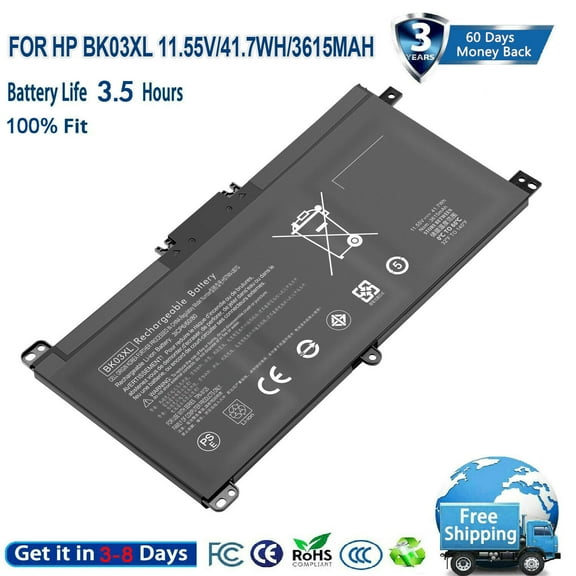 New BK03XL Battery For HP Pavilion X360 14-BA000 14M-BA000 14m-ba011dx ba013dx