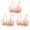 Rose Gold, variant on Lolmot 3 Pcs Bras for Women No Underwire Light Underwear Comfortable Push Up Bras Full Coverage Plus Size Adjustable Soft Everyday Bralettes