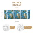 thumbnail image 3 of Lsque Earth View World Map Body Pillow Case Cover,Ultra-Soft Microfiber Bed Pillow Cases 20x54 inches,Elegant Bedding,Breathable Durable Pillow Cover with Envelope Closure, 3 of 8
