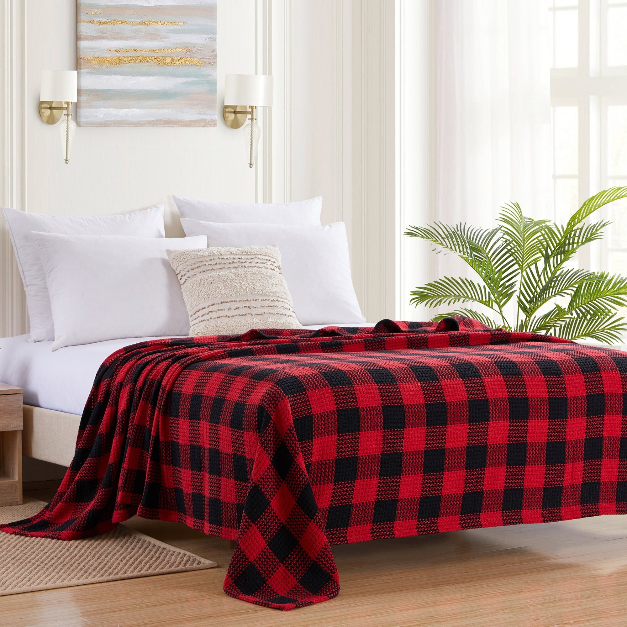 Buffalo plaid queen blanket hotsell