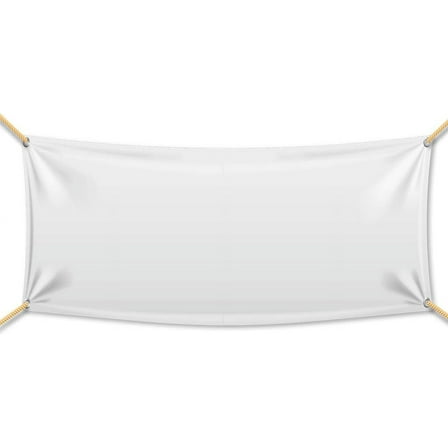 VictoryStore Outdoor Banners - Vinyl Banner Blank, Size 4’ x 8’, 13 oz Vinyl