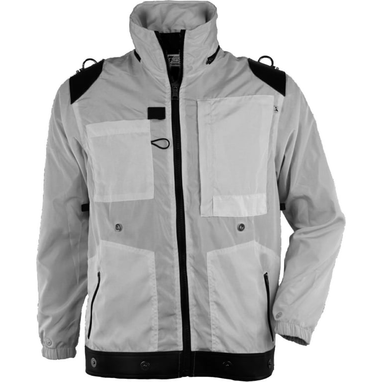 TS Impact Unisex White Convertible Outdoor Jacket to Bag with