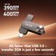 thumbnail image 3 of Unidad de estado sólido Lexar D500 de 1 TB con USB-C y USB-A, 3 of 7