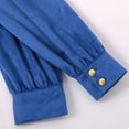 thumbnail image 4 of DuoJiaJ Manteau Homme Couleur Unie Mode Rétro Col Montant Vêtements, 4 of 5