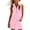 Pink, variant on QUNYINEY Sleeveless Womens Summer Dresses Plus Size Mini Red A Line Shirt Dress Casual Loose Fit Quarter Zip Collared with Pockets Dresses