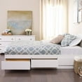 thumbnail image 2 of Kingfisher Lane Queen Wood Platform Storage Bed in White, 2 of 6