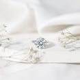 thumbnail image 5 of Rosec Jewels IGI Certified Lab Grown Diamond 4 Carat Engagement Ring - E-VS1 Quality - Jewelry for Special Occasions, 925 Sterling Silver, US 4.00, 5 of 9