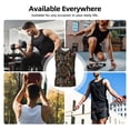 thumbnail image 4 of Bingfone Decorative Feathers Pattern Men's Tank Tops Workout Sleeveless Tee Shirts Running Beach Tanks for Men-Small, 4 of 4