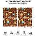 thumbnail image 2 of Farmhouse Autumn Curtains 2 Pack Harvest Festival Pumpkin Patch Window Panels, 2 of 2
