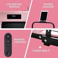 thumbnail image 3 of HYEASTR Portable Folding Treadmill 3.0HP Walking Pad Treadmill 220LB Capacity Under Desk Treadmill with Remote Control 2 in 1 Exercise Jogging Running Machine for Home/Office - Pink, 3 of 8