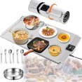 thumbnail image 1 of Chauffe-nourriture Portable en Silicone, Chauffe-Nourriture Pliable avec 5 Températures Réglables, 1 of 5