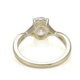 thumbnail image 6 of solitaire jewels 1.7CT Oval Moissanite Twisted Shank Engagement Ring For Women, 14K Yellow Gold, 6 of 7