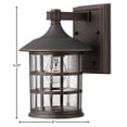 thumbnail image 5 of 1800OZ Hinkley Lighting Freeport - 9.25 Inch 11.5W LED Small Outdoor Wall Lantern-Oil Rubbed Bronze Finish, 5 of 22