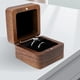 thumbnail image 3 of Caja De Anillo De Madera Maciza De 2 Piezas Para Anillos De Compromiso De Aretes De Boda, 3 of 9