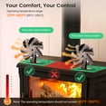 thumbnail image 3 of Warmtoo 5/6/7Blades Fireplace Fan,Heat Powered Stove Fan for Log Burner/Fireplace, Eco Friendly and Efficient Wood Stove Fan, 3 of 9