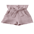 thumbnail image 4 of Bébé Enfant en Bas Âge Filles Vol Manches Volantes Ceinture Romper Tenues, 4 of 4