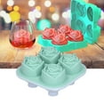 thumbnail image 4 of Ice , Non-stick Rose Shape Ice  Tray  For Bar For Home Light Green, 4 of 8