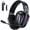 Black, variant on Vakedy Wireless Gaming Headset, 2.4GHz Wireless & Bluetooth Headphones with Noise Canceling Microphone, 60 Hour Playtime, 23ms Sync Latency for PS5 PS4 PC Switch Mac Phone, Blue